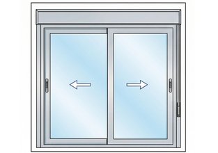 Puerta coplanar de aluminio instalada por Aura Ventanas