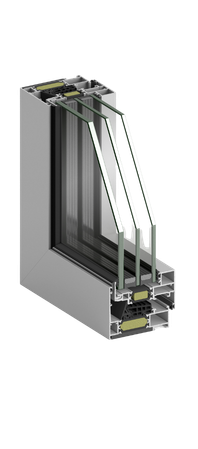 Ventana de aluminio con Rotura de Puente Térmico (RPT)