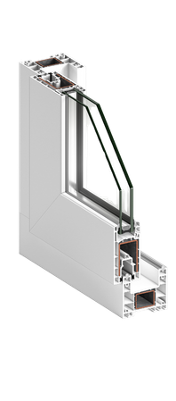 Perfil de ventana de PVC de alta eficiencia energética